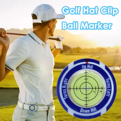 Golf Level Hat Clip Measurement With Position Mark Green Level