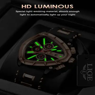 Polygon Men's Multi-waterproof Luminous Calendar Watch