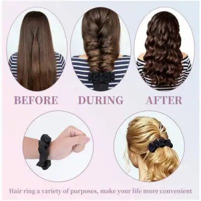 Silk Ribbon Hair Curlers Heatless Curling Rod Headband Wave Formers For Lazy UK