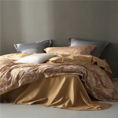 American Retro Style Long-staple Cotton Yarn-dyed Four-piece Jacquard Beddings