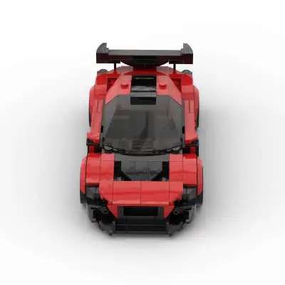 Running Car Building Block Small Particle MOC Puzzle Technology DIY Toy