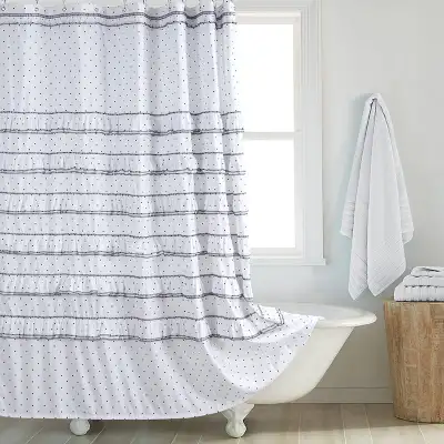 Fashion And Environment-friendly Polyester Fabrics Thickened Shower Curtain