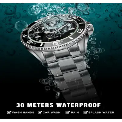 Waterproof Universal Steel Belt Alloy Quartz Watch