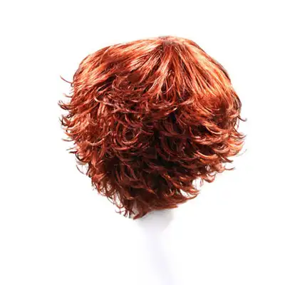 Natural fluffy short hair wig