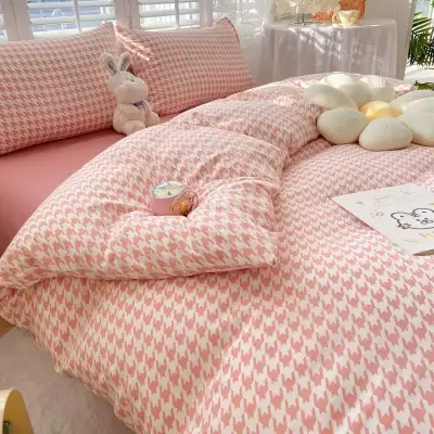 Washed Cotton Four-piece Bedding Set