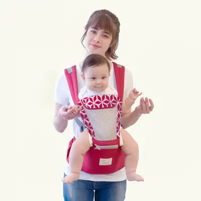 Aierbao Four Seasons Multifunctional Breathable Baby Shoulder Waist Stool Carrier