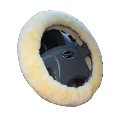 Wool Steering Wheel Cover Long Wool Handle Cover