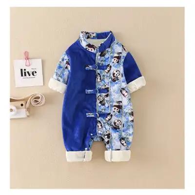 Children's Clothing Hanfu Baby Jumpsuit Long-sleeve Jumpsuit Chinese Style