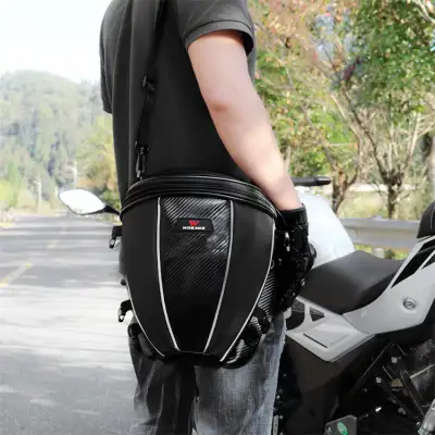 Motorcycle Fuel Tank Rear Seat Tail Side Microfiber Leather Multifunctional Waterproof Crossbody Bag