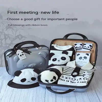 Baby Gift Package Panda Four Seasons Pure Cotton Clothes Suit