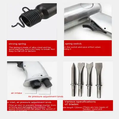 Air Hammer Air Hammer Tool Brake Pad Air Pick Rust Remover Gun Head Chisel Tire Repair Machine