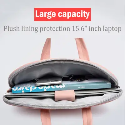 PU Leather Women Laptop Bag Notebook Carrying Case Briefcase For Macbook Air 13.3 14 15.6 Inch Men Handbags Shoulder Mouse Bag