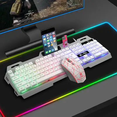 Game Luminous Keyboard Mouse Suit E-sports Machinery Feel Key Mouse