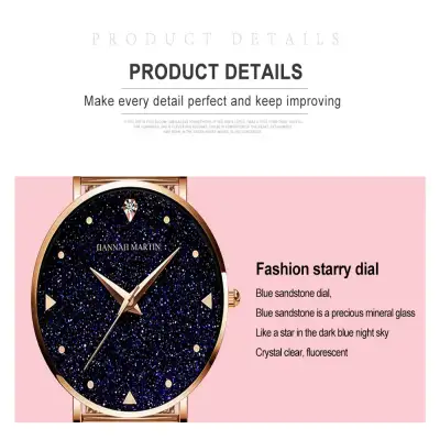 Women's Waterproof Starry Simple Quartz Watch