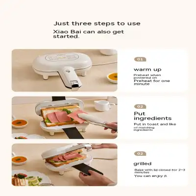 Breakfast Machine Household Small Hot Pressing Sandwich Bread Toaster