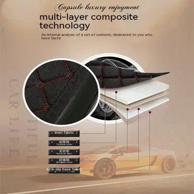 Linen Car Seat Cushion Universal Car Cushion