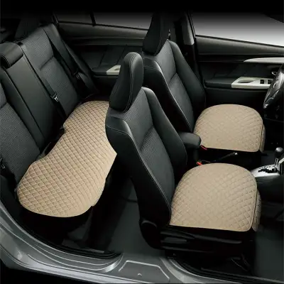 Linen Car Seat Cushion Universal Car Cushion