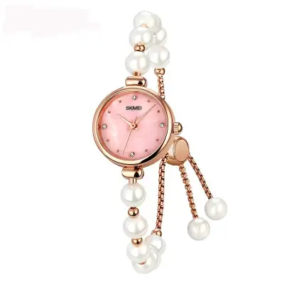 Fashionable All-match Elegant Women's Quartz Watch Pearl Natural Stone Strap Bracelet Watch