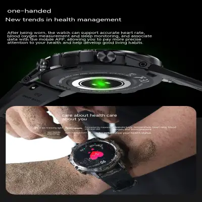 Smart Watch Multi-function Call Suitable For Men's Outdoor Three-proof Heart Rate Blood Oxygen Sports