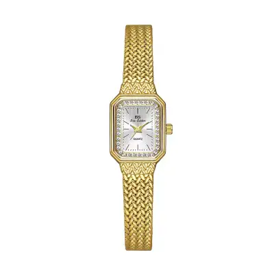 Wheat Table Simple Temperament Small Square Gold Watch