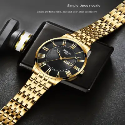 Men's Fashion Simple Steel Belt Quartz Watch