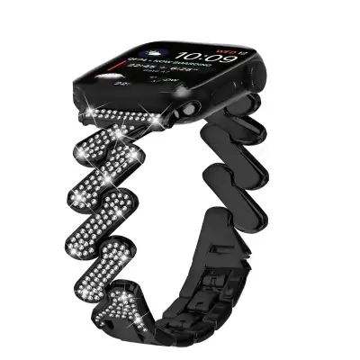 7-word Diamond-embedded Smart Watch Band