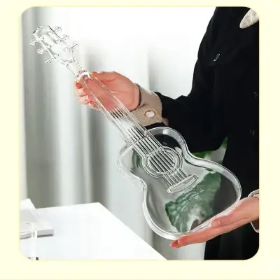 Creative Guitar Decanter Set With High Borosilicate Glass