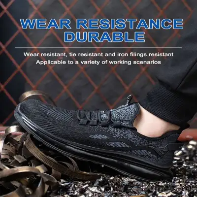 Lightweight Breathable Steel Toe Cap Safety Shoes Protective Footwear