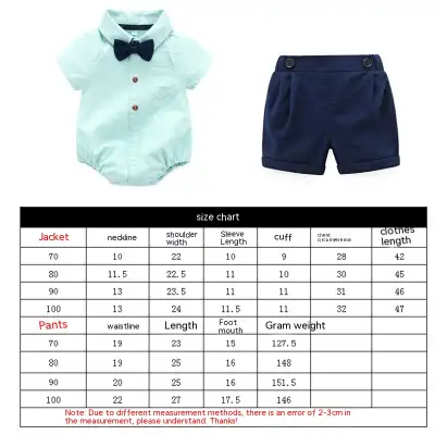 Summer Children's Suit Romper Shorts Boys Jumpsuit