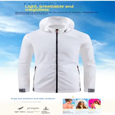 Summer Lightweight Breathable And UV-resistant Hooded Sun-proof Top