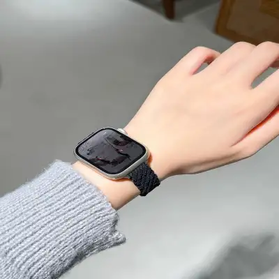 Watch Strap Fashion Casual Plush Knitted Autumn And Winter Women's