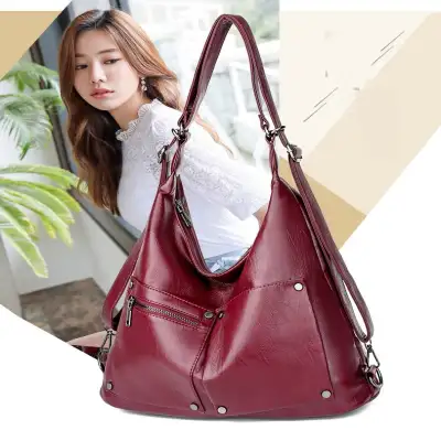 Autumn And Winter New Women's Portable Shoulder Crossbody Soft Surface Large Capacity Bag