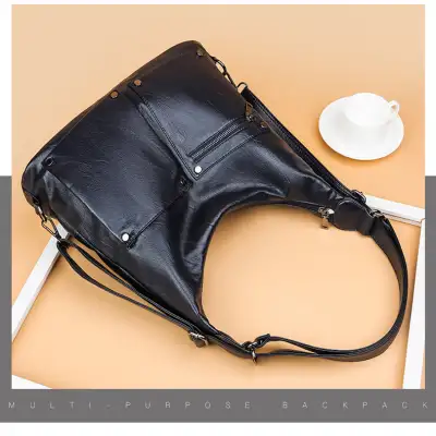 Autumn And Winter New Women's Portable Shoulder Crossbody Soft Surface Large Capacity Bag