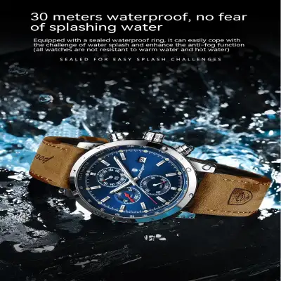 Multifunctional Waterproof Men's Sports Quartz Watch