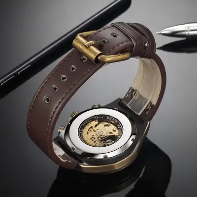 Men's Fashion Hollowed-out Automatic Mechanical Watch