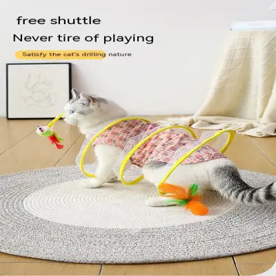 Foldable Cat Tunnel Telescopic Maze Toy