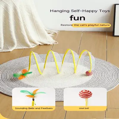 Foldable Cat Tunnel Telescopic Maze Toy