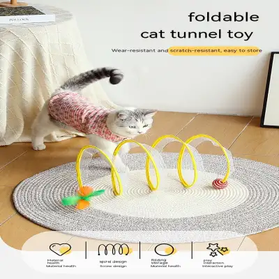 Foldable Cat Tunnel Telescopic Maze Toy