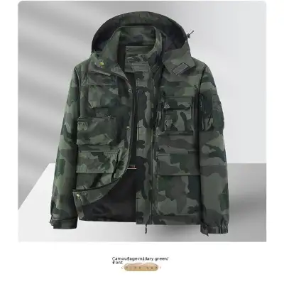 Men's Multi-pocket Waterproof Jacket Outdoor Leisure Jacket