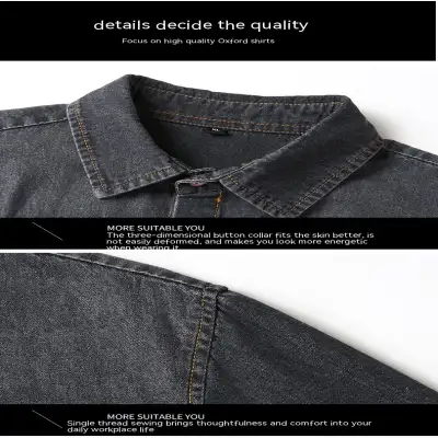 Denim Long Sleeve Shirt Casual Coat