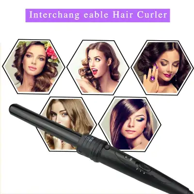 Hair Curler Hair Curler For Curling Or Straightening Multi-function LED Multi-gear Temperature Adjustment 6 In 1 Hair Curler