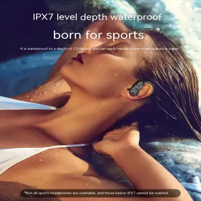 Ear-mounted IPX7 Waterproof Sports Wireless Intelligent Noise Reduction Headset