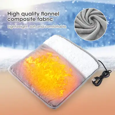 Flannel USB Plug In Foot Warmth Home Smart