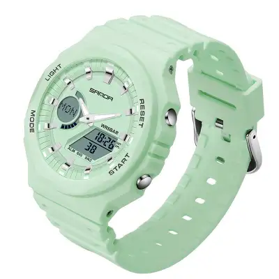 Multifunctional Sports Waterproof Double Display Electronic Watch