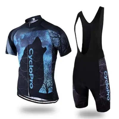 Summer Short Sleeve Bib Jersey Set Mountain Bike Road Team