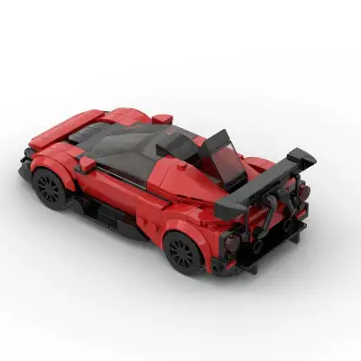 Running Car Building Block Small Particle MOC Puzzle Technology DIY Toy