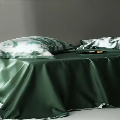 American Retro Style Long-staple Cotton Yarn-dyed Four-piece Jacquard Beddings