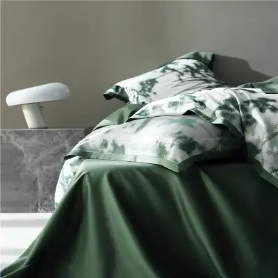 American Retro Style Long-staple Cotton Yarn-dyed Four-piece Jacquard Beddings