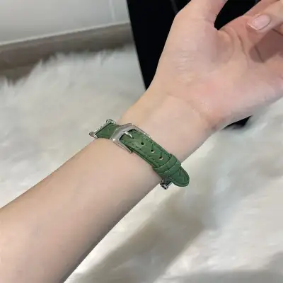 Woven Metal Diamond Strap Suitable For Watch Leather Wristband