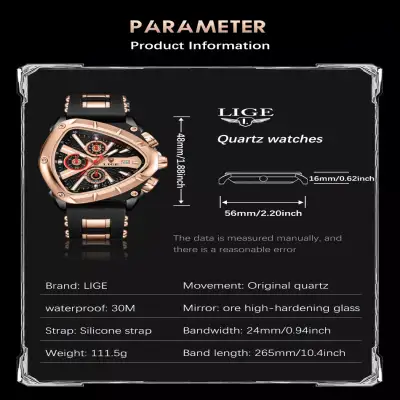 Polygon Men's Multi-waterproof Luminous Calendar Watch